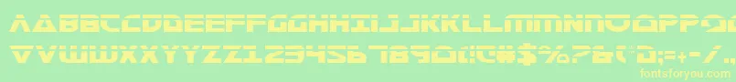 MorseNkCondensedLaser Font – Yellow Fonts on Green Background