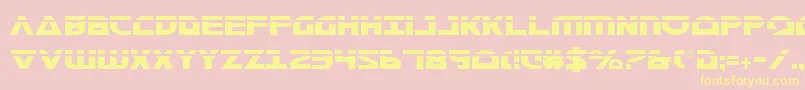MorseNkCondensedLaser Font – Yellow Fonts on Pink Background