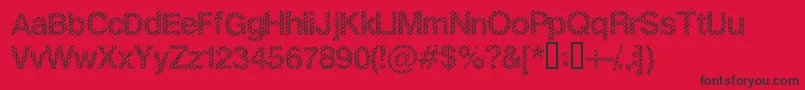 SlangKing Font – Black Fonts on Red Background