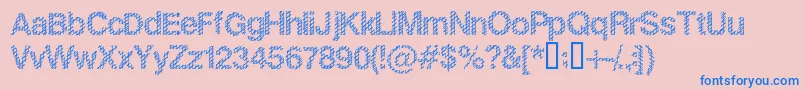 Weitere Informationen zur SlangKing-Schriftart SlangKing-Schriftart – Blaue Schriften auf rosa Hintergrund