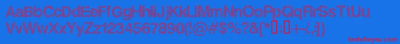 SlangKing Font – Red Fonts on Blue Background