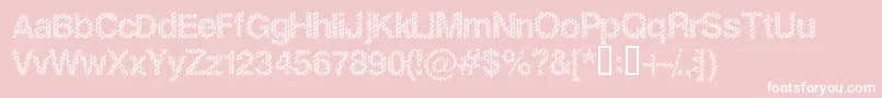 SlangKing Font – White Fonts on Pink Background