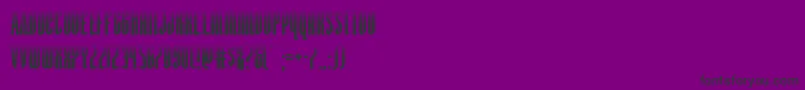 Шрифт Devilsummonerhalf – чёрные шрифты на фиолетовом фоне