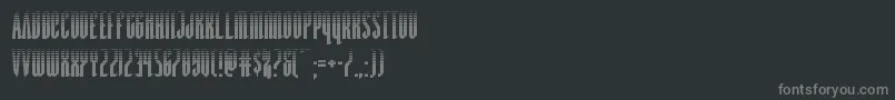 Weitere Informationen zur Devilsummonerhalf-Schriftart Devilsummonerhalf-Schriftart – Graue Schriften auf schwarzem Hintergrund