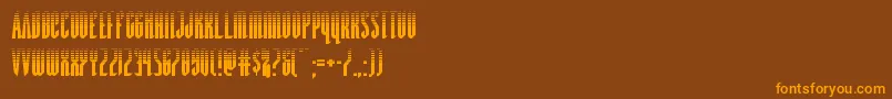 Devilsummonerhalf Font – Orange Fonts on Brown Background