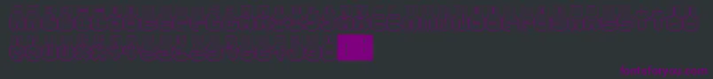 Шрифт PunchedOut – фиолетовые шрифты на чёрном фоне