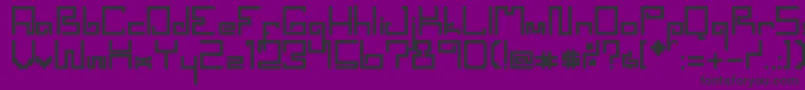 SpacewormErc2006 Font – Black Fonts on Purple Background