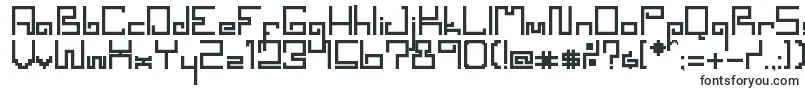 Шрифт SpacewormErc2006 – блочные шрифты