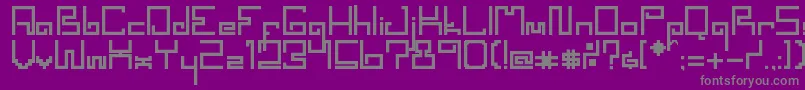 Police SpacewormErc2006 – polices grises sur fond violet