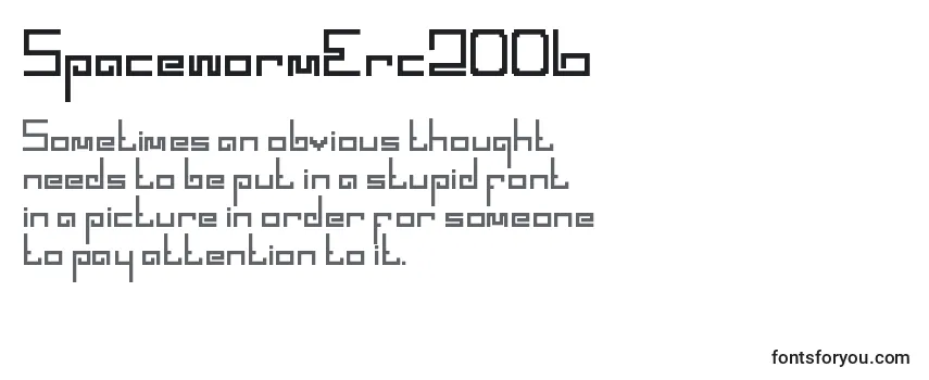 Шрифт SpacewormErc2006