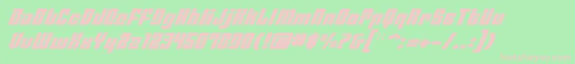 PhiladelphiaExpItalic Font – Pink Fonts on Green Background