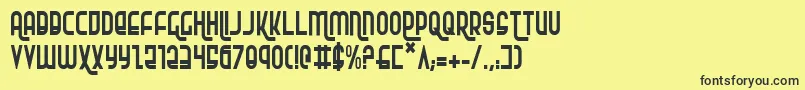 Rokikierc Font – Black Fonts on Yellow Background