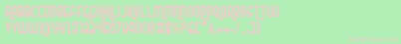 Rokikierc Font – Pink Fonts on Green Background