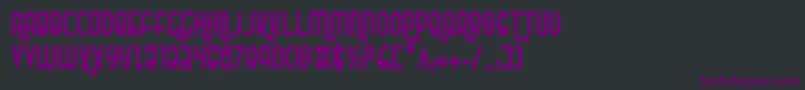 Rokikierc Font – Purple Fonts on Black Background
