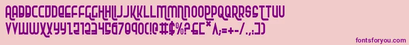 Rokikierc Font – Purple Fonts on Pink Background
