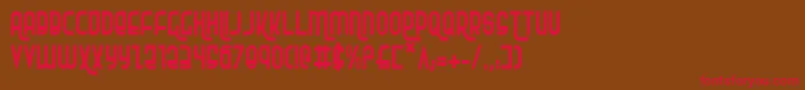 Rokikierc Font – Red Fonts on Brown Background