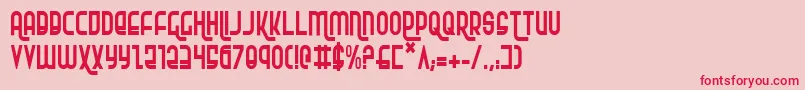 Rokikierc Font – Red Fonts on Pink Background