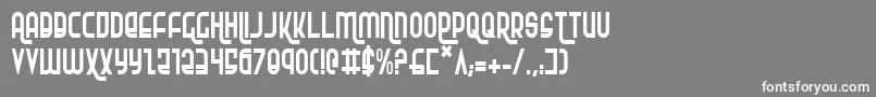 フォントRokikierc – 灰色の背景に白い文字