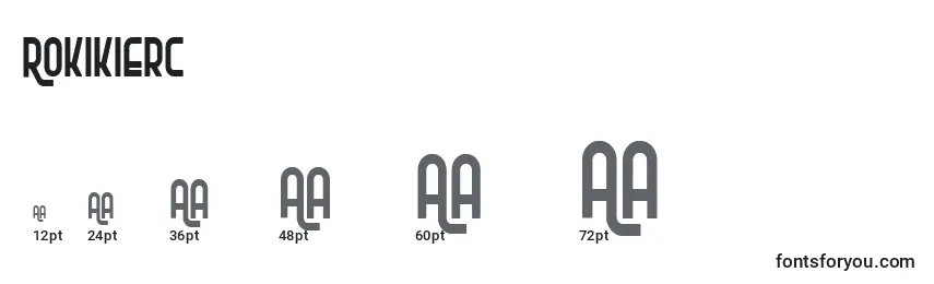 Rokikierc Font Sizes