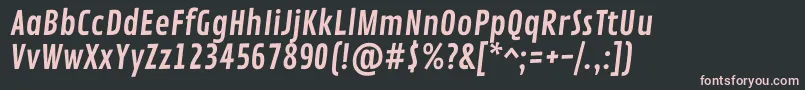 fuente ContrailoneRegular – Fuentes Rosadas Sobre Fondo Negro