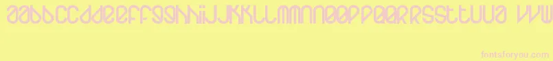 Homeboots Font – Pink Fonts on Yellow Background