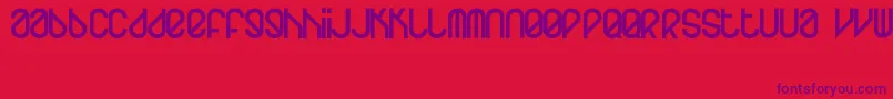 Homeboots Font – Purple Fonts on Red Background