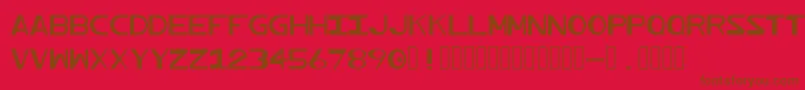 Profundum Font – Brown Fonts on Red Background