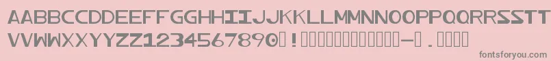 Profundum Font – Gray Fonts on Pink Background