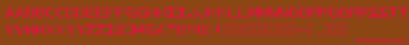 Profundum Font – Red Fonts on Brown Background