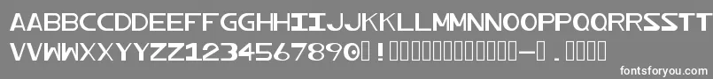 Profundum Font – White Fonts on Gray Background