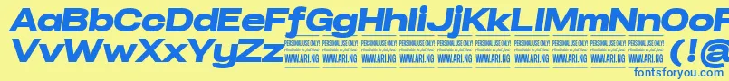 fuente SpecifypersonalExpblackitalic – Fuentes Azules Sobre Fondo Amarillo