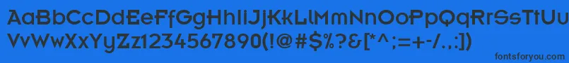 InsigniaLtA Font – Black Fonts on Blue Background