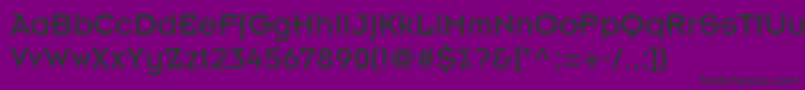 フォントInsigniaLtA – 紫の背景に黒い文字