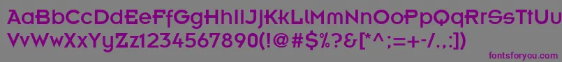 InsigniaLtA Font – Purple Fonts on Gray Background