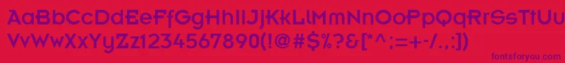 InsigniaLtA Font – Purple Fonts on Red Background