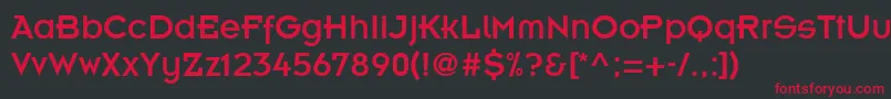 InsigniaLtA Font – Red Fonts on Black Background
