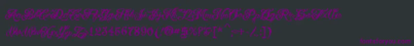 VtcTattooscripttwo-fontti – violetit fontit mustalla taustalla