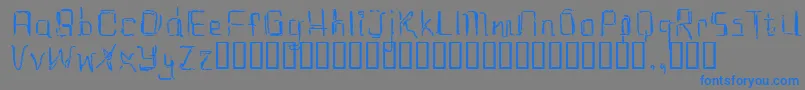 Eastrial Font – Blue Fonts on Gray Background