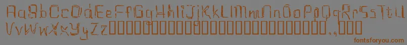 Eastrial Font – Brown Fonts on Gray Background