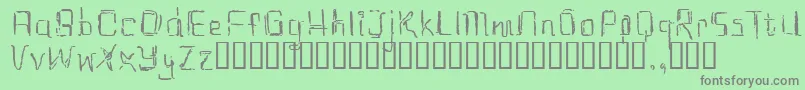 Eastrial Font – Gray Fonts on Green Background