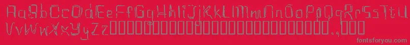 Eastrial-Schriftart – Graue Schriften auf rotem Hintergrund