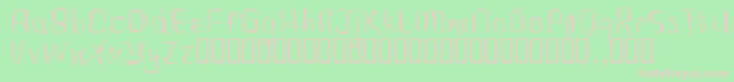 Eastrial Font – Pink Fonts on Green Background