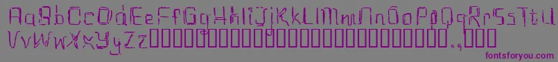 Шрифт Eastrial – фиолетовые шрифты на сером фоне
