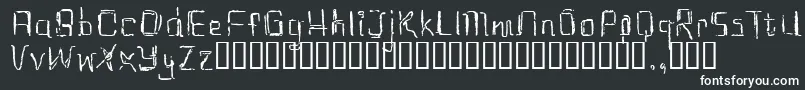 フォントEastrial – 白い文字