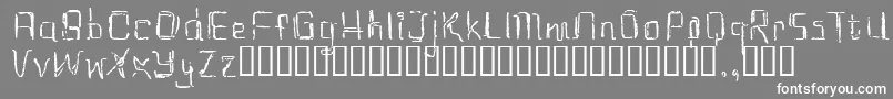 Eastrial Font – White Fonts on Gray Background