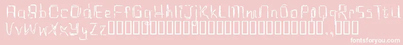 Eastrial Font – White Fonts on Pink Background