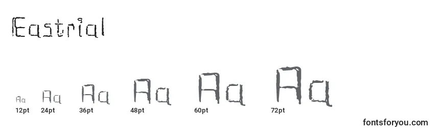 Größen der Schriftart Eastrial (113460)