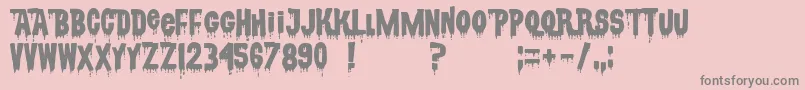 Fonte CsnpwdtNfi – fontes cinzas em um fundo rosa