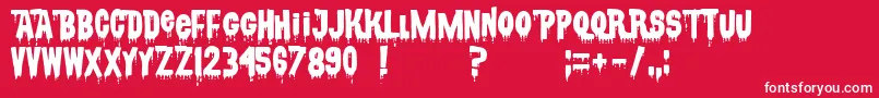 CsnpwdtNfi Font – White Fonts on Red Background