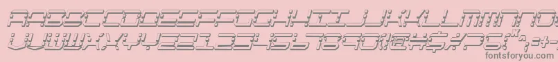 フォントQqv2sic – ピンクの背景に灰色の文字